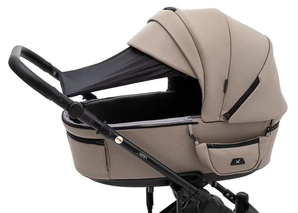 Детская коляска 2 в 1 Adamex Zico Eco Sa-9 темный капучино
